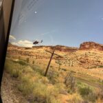 Firefighting Helicoptor in the Colorado Canyon