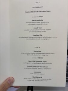 Menu Day 3